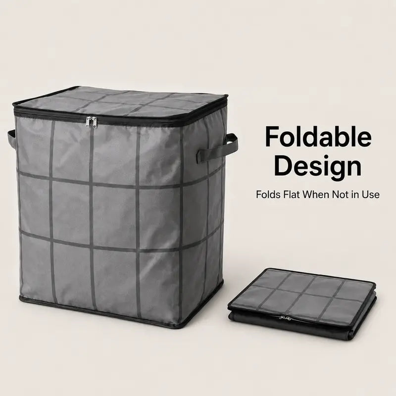 Foldable Storage Bag with Reinforced Handles