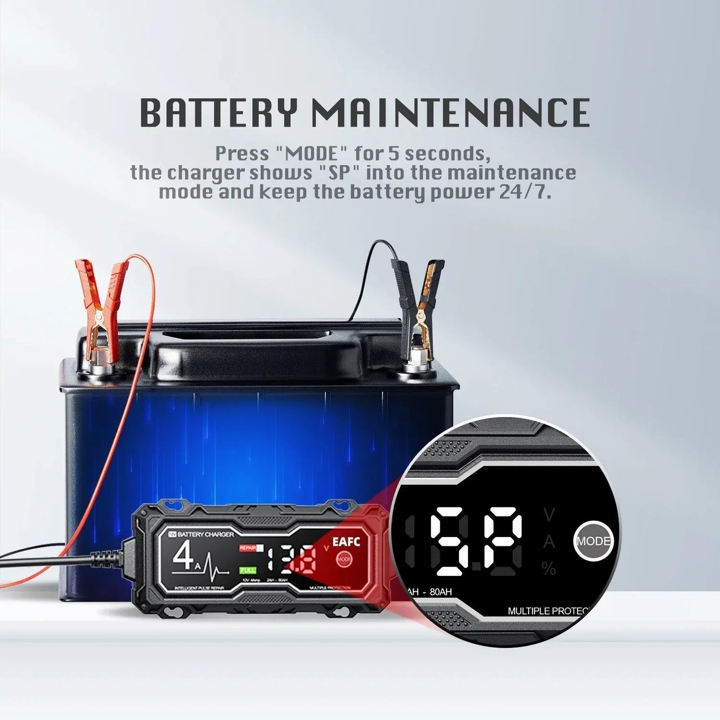 GBX155 4250A Rozrusznik awaryjny – 10 l benzyna/8 l olej napędowy, inteligentna ładowarka i powerbank