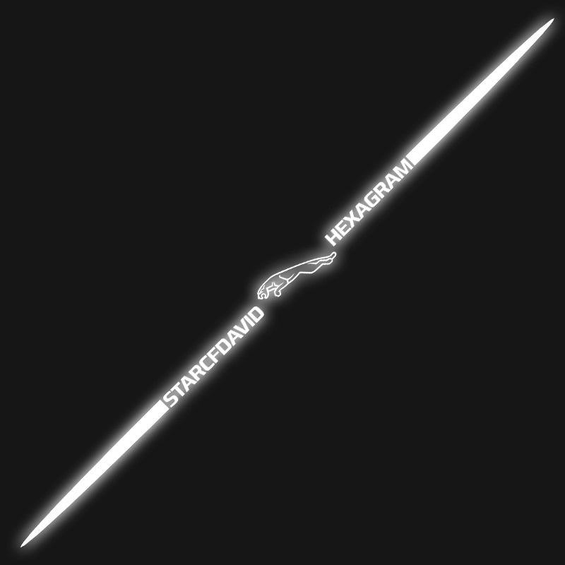 3D цветни лазерно отразяващи стикери за кола 4 бр.