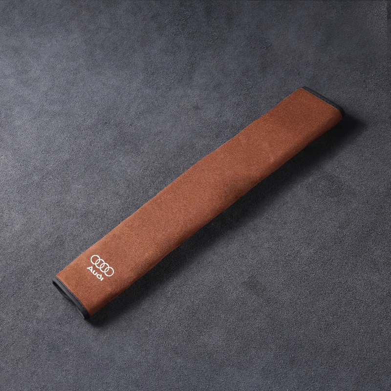 Калъф за предпазен колан от копринена кожа - защита за врата и опция за лого