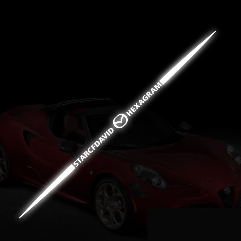 3D цветни лазерно отразяващи стикери за кола 4 бр.