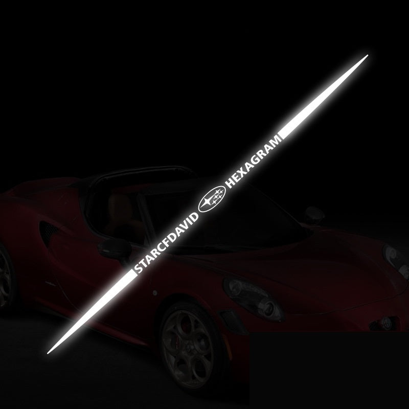 3D цветни лазерно отразяващи стикери за кола 4 бр.