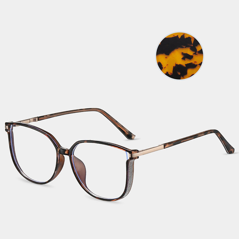 ✨Modne damskie okulary HD z dużą ramką chroniące przed niebieskim światłem