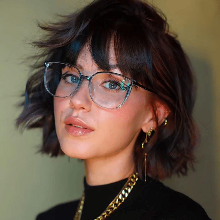 ✨Modne damskie okulary HD z dużą ramką chroniące przed niebieskim światłem-TAB