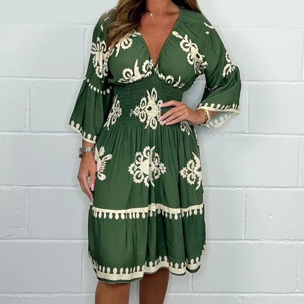 🔥Sprzedam👗Damską sukienkę z nadrukiem-TAB