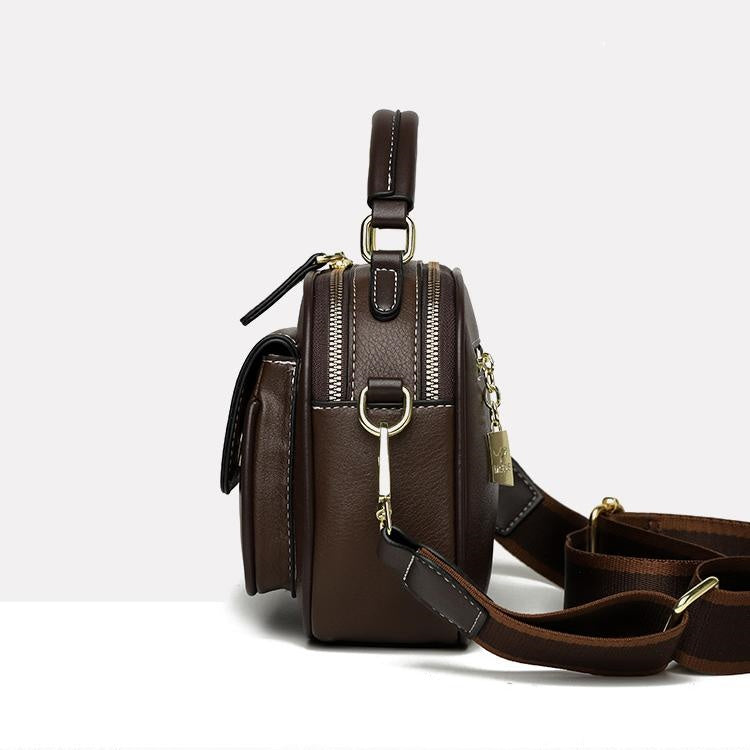 【🎊Нови продукти 30% отстъпка】👜Елегантна двупластова чанта за през рамо с широка презрамка