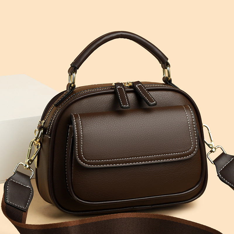 【🎊Нови продукти 30% отстъпка】👜Елегантна двупластова чанта за през рамо с широка презрамка