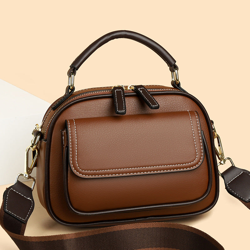 【🎊Нови продукти 30% отстъпка】👜Елегантна двупластова чанта за през рамо с широка презрамка