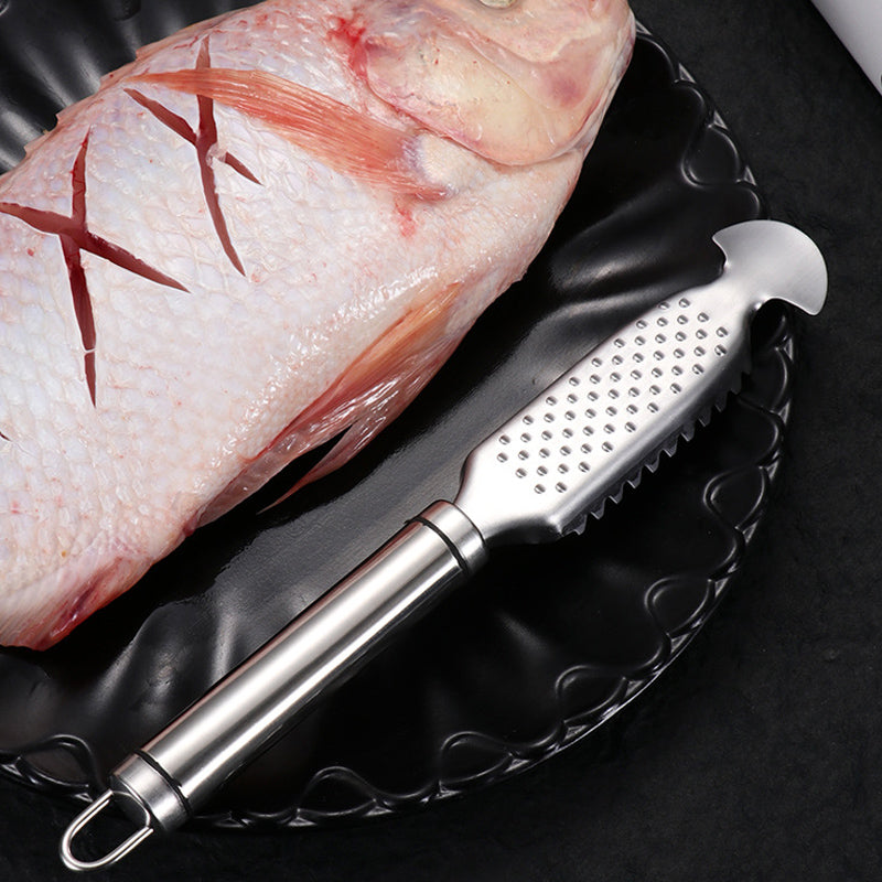 🐟Остраняване на люспи от риба от неръждаема стомана
