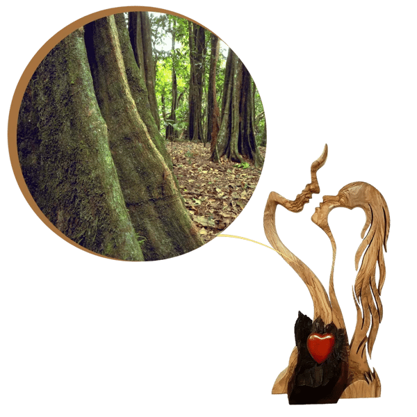 Дървени декоративни орнаменти за двойка, креативно декоративно изкуство