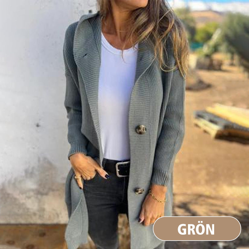 🌸Ženski kardigan s kapuco in gumbi