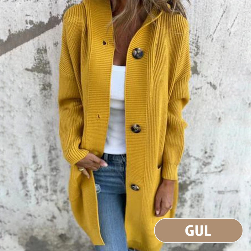 🌸Ženski kardigan s kapuco in gumbi