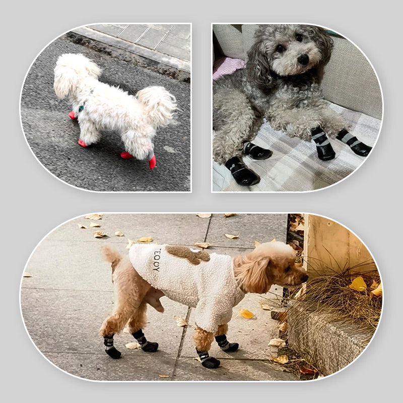 🐶2 чифта непромокаеми чорапи за кучета с неплъзгащи се елементи