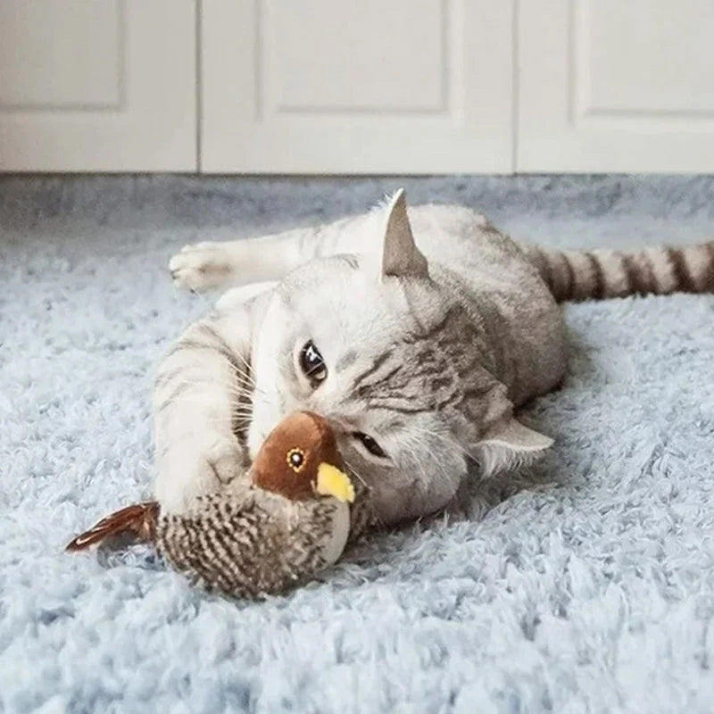 🐱 ОБНОВЕНА ЧУРУЛИКАЩА ИГРАЧКА ЗА КОТКИ🐦