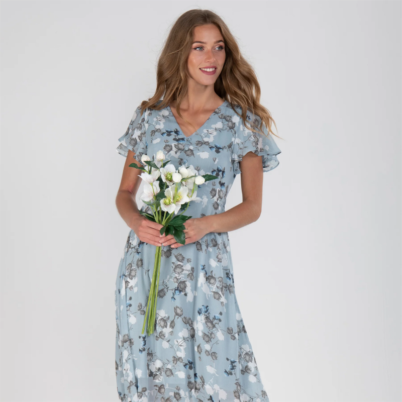 🌸 Lekka, krótka, kwiatowa sukienka maxi【M-3XL】