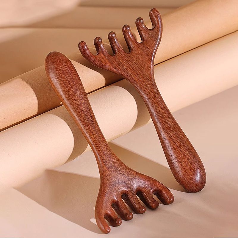 Гребен за масаж на меридианите с шест нокътя