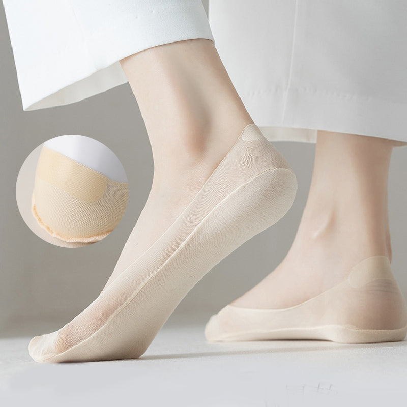 🔥Лятна разпродажба 🔥 Дамски прозрачни мрежести чорапи с ниско деколте и невидима мрежа