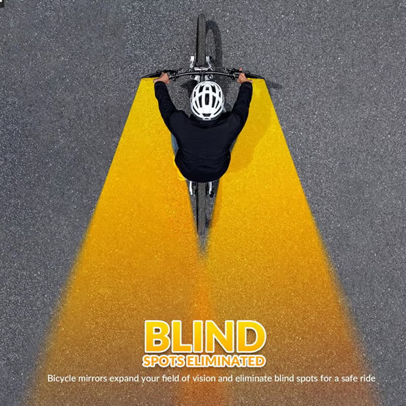 Регулируемо огледало за обратно виждане за велосипед, въртящо се на 360 градуса
