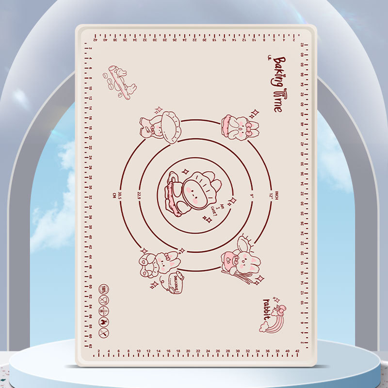 Silikoninis tešlos kilimėlis su nelimpančiu paviršiumi-LT