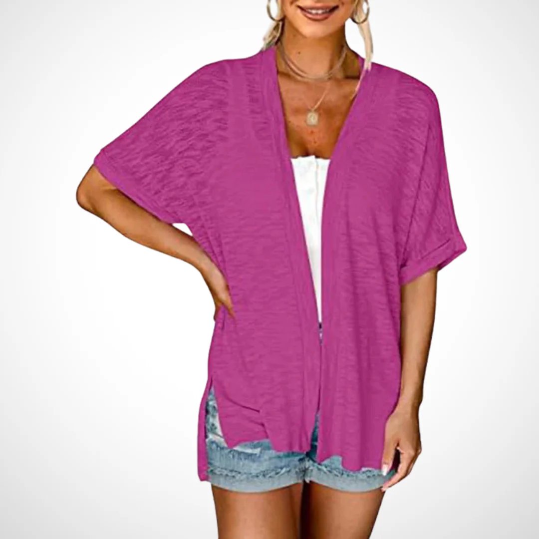 ✨ Stylowy, zwiewny kardigan z krótkim rękawem na rok 2026 – lekki, przewiewny i uniwersalny element garderoby 🌸
