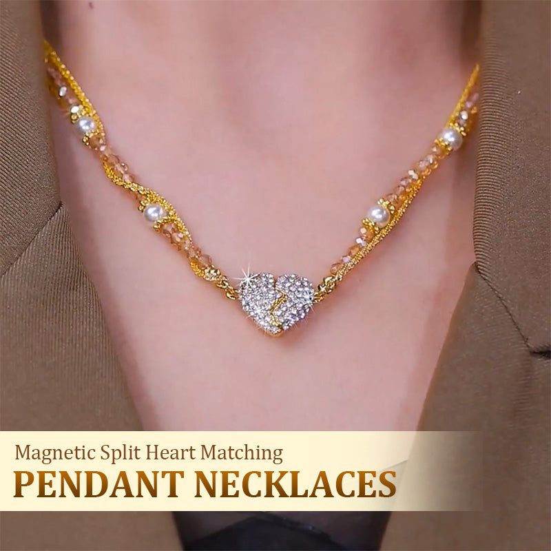 ⏳Специална оферта за ограничено време⏰Колиета, съчетани с висулка във формата на сърце с магнит💖