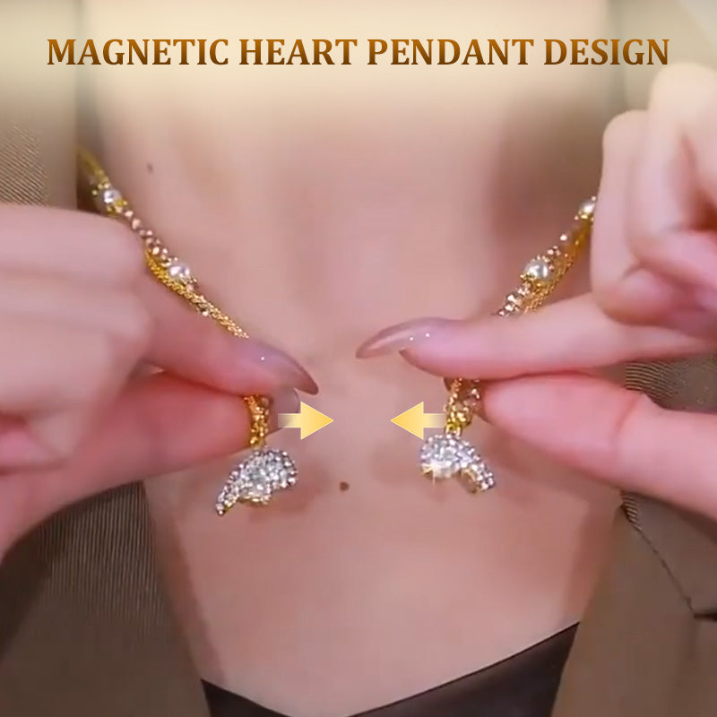 ⏳Специална оферта за ограничено време⏰Колиета, съчетани с висулка във формата на сърце с магнит💖