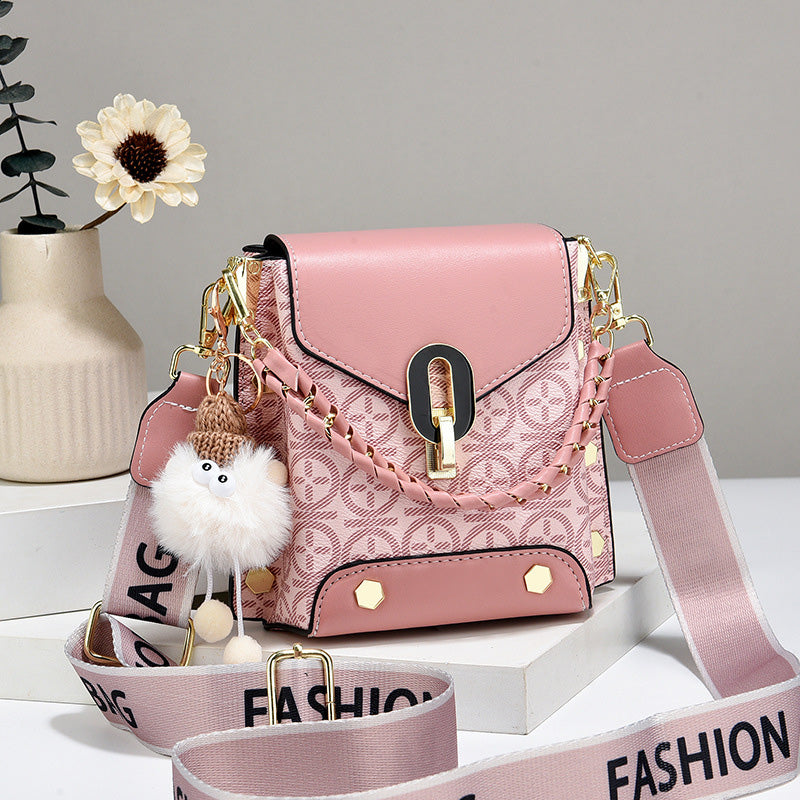 Damska modna skórzana torba crossbody