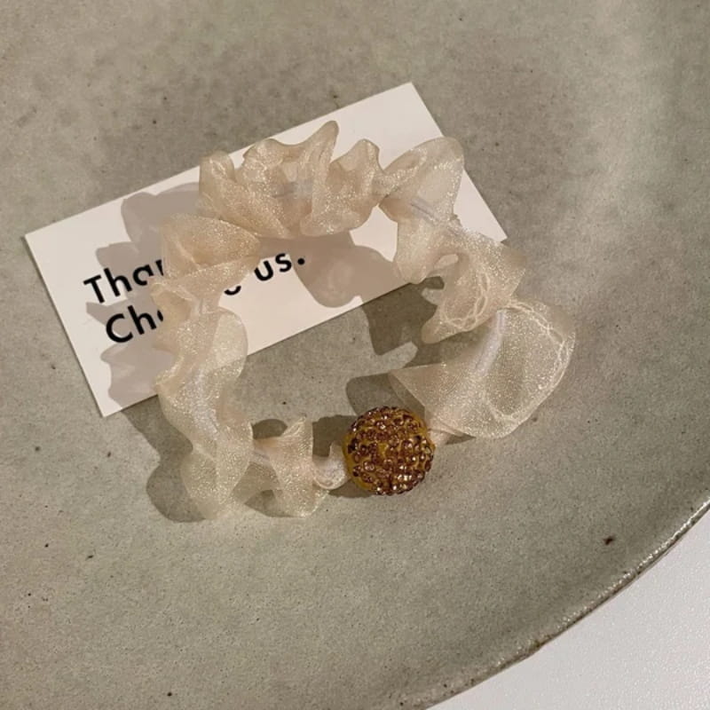 🔥✨Купете 1, вземете 2 безплатно💕Елегантни ленти за коса с кристална мрежа