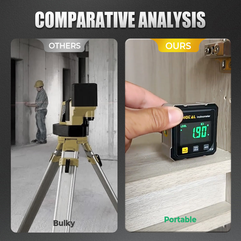 🔧 Магнитен дигитален 4-странен лазерен ъглов скенер💥