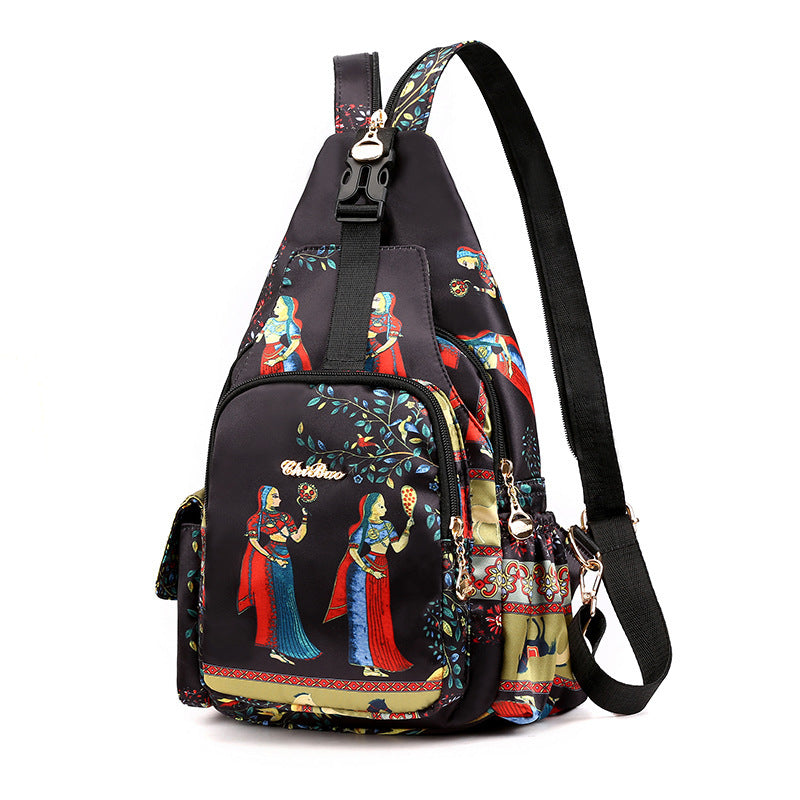 Лека, водоустойчива, многофункционална раница с щампа