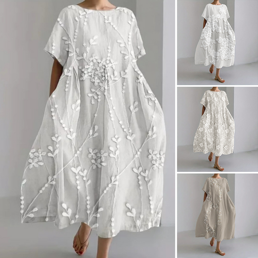 🔥Удобна макси рокля, изработена от 100% лен