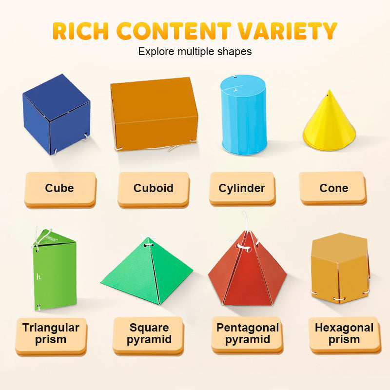 👶✨Książka do nauki geometrii 3D