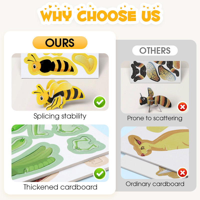 🎨3D образователни пъзели за деца