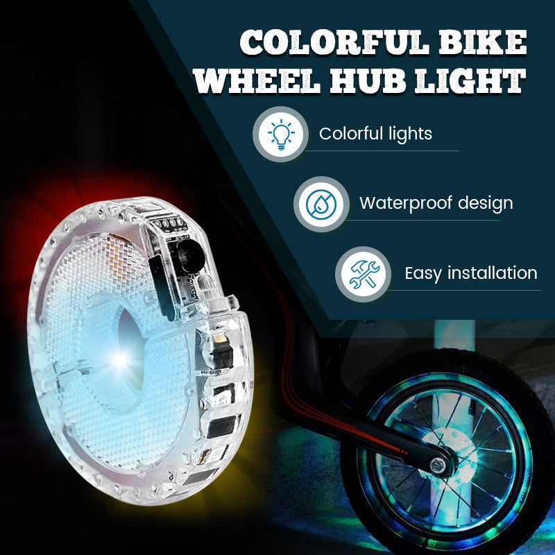 🌈 Цветна велосипедна лампа за главина 🚴‍♂️💡