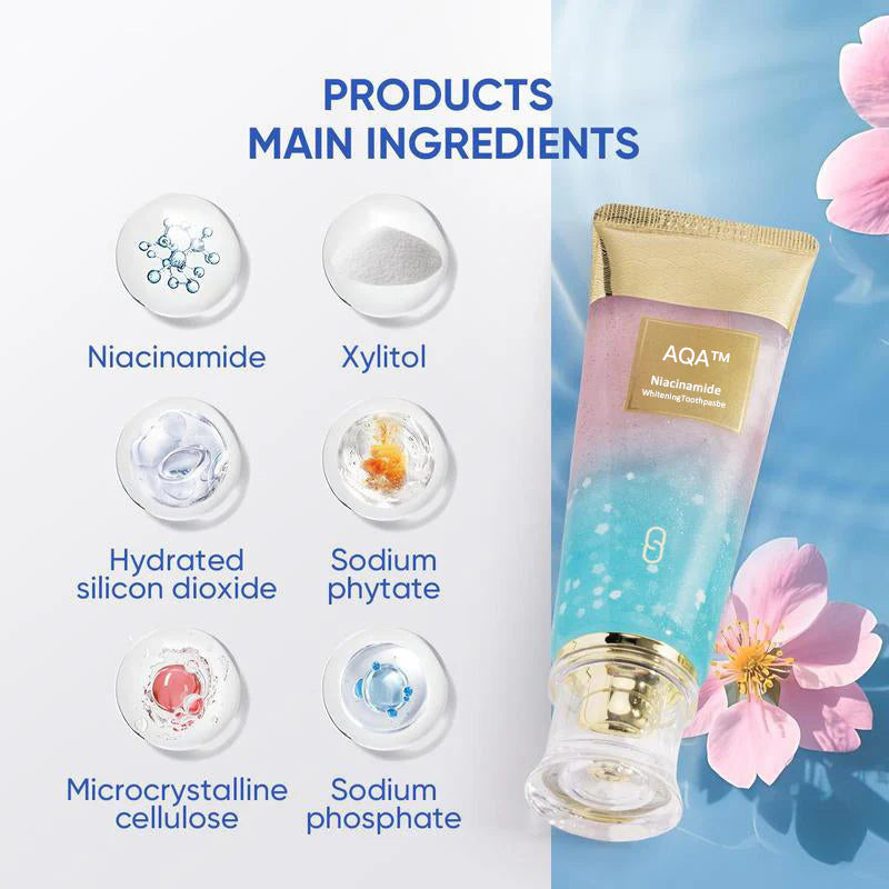 💖Избелваща паста за зъби с ниацинамид🦷Перлени зъби🦷