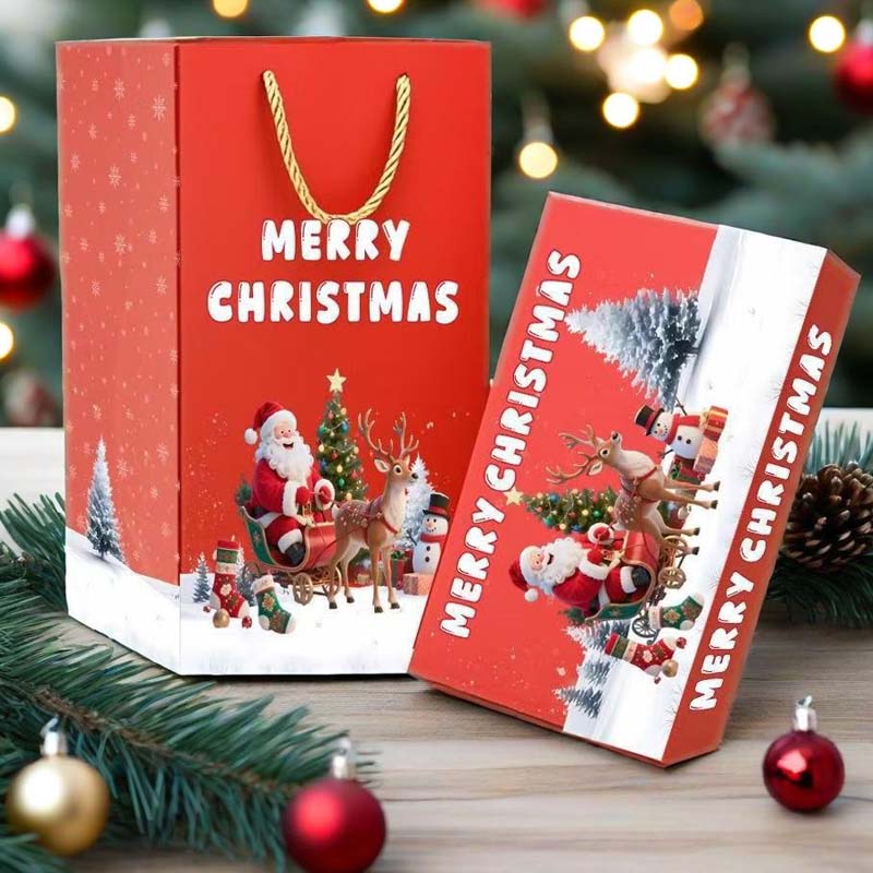 🎅 Уникална сгъваема коледна подаръчна кутия🎄✨