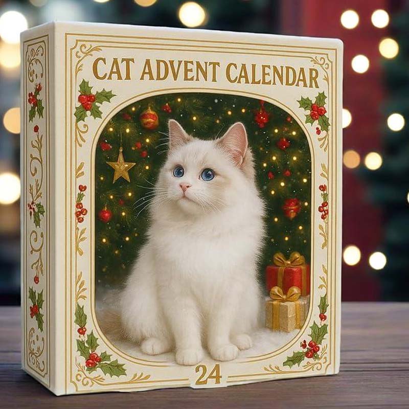 【🎁Коледна оферта🎄】Адвент календар за любители на котки за 2025 г.