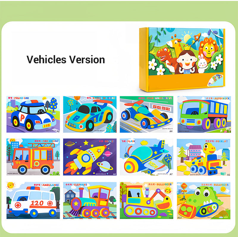 🧩🎨Направи си сам 3D стикери от EVA за деца🎁