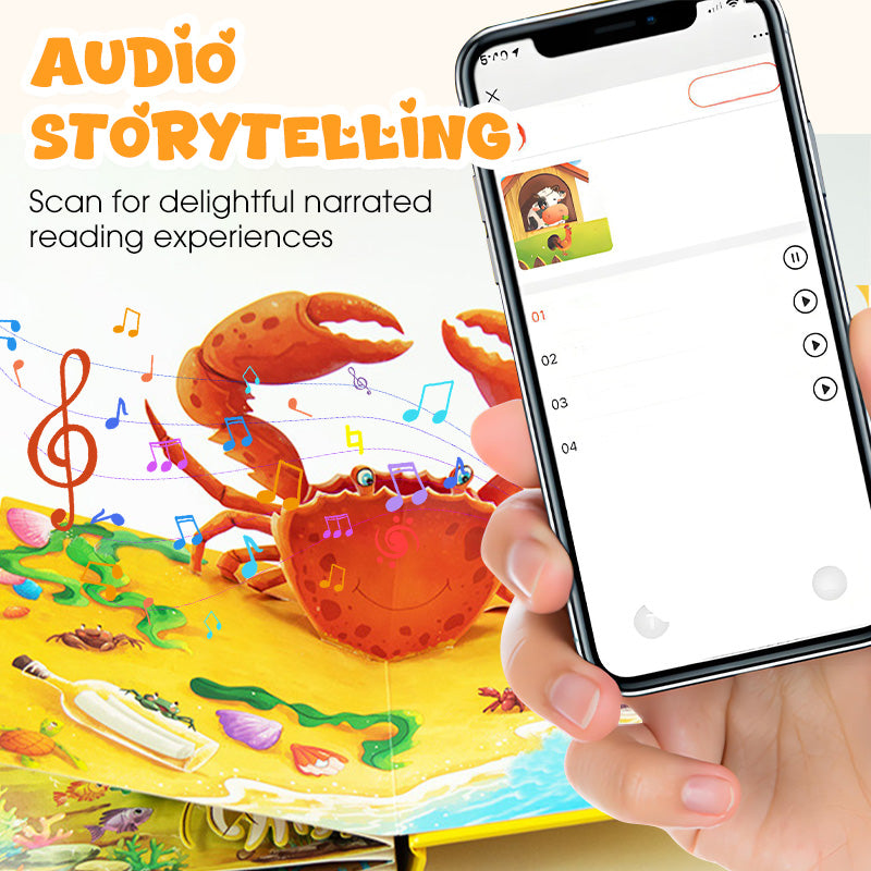 ✨【Детска книжка с 3D животни - интерактивно учебно помагало за най-малките】✨