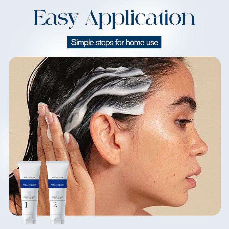 Комплект за изправяне на коса с протеинова корекция