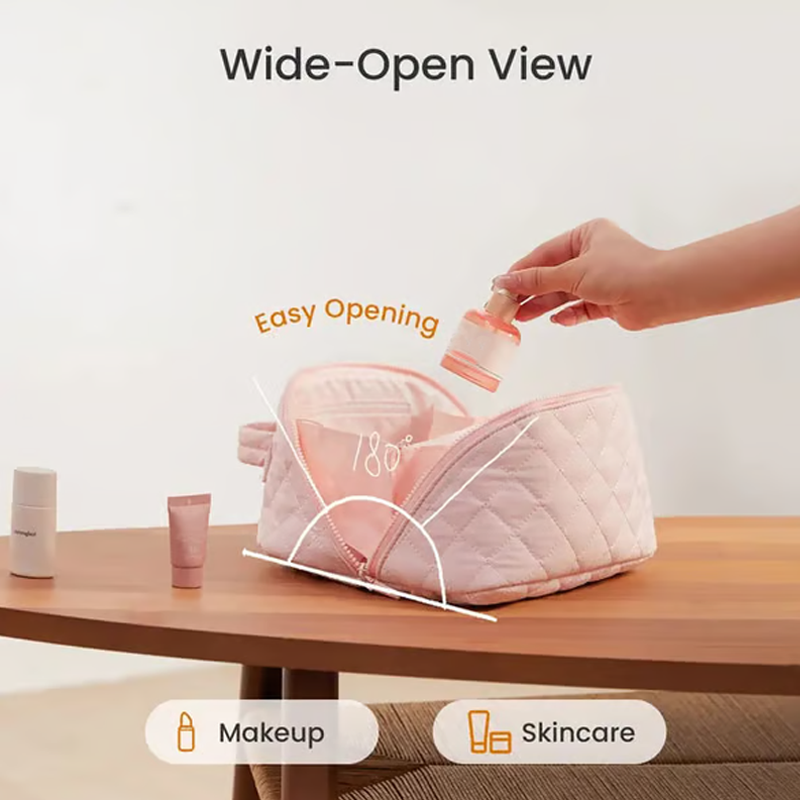 💗Голяма, просторна козметична чантичка с дръжка