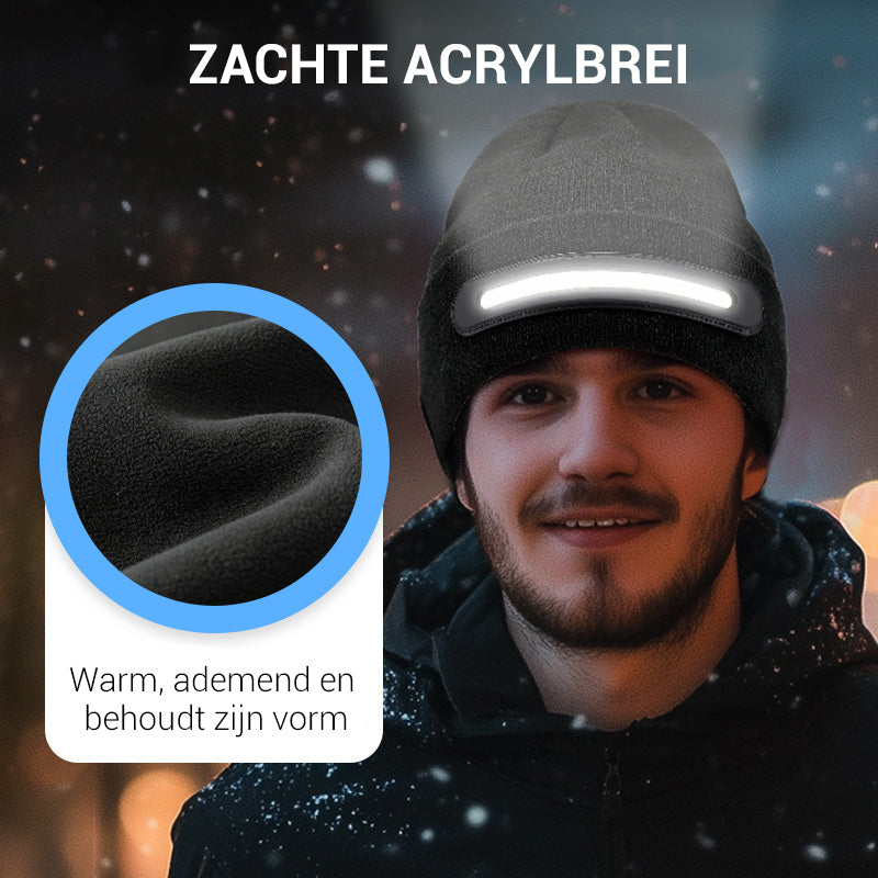 Ładowana Czapka z Diodami LED i Bluetooth