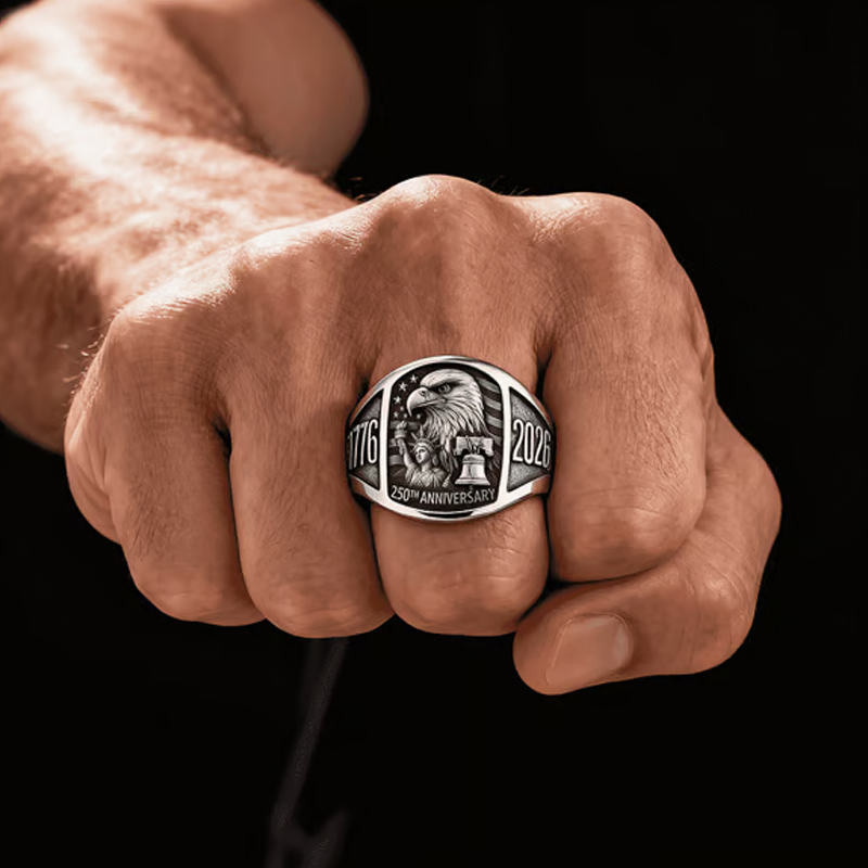 🎖️Възпоменателен пръстен с орел за 250-годишнината 1776–2026🦅