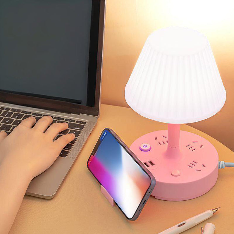 ✨✨Namizna svetilka z USB-priključkom in vtičem za napajanje