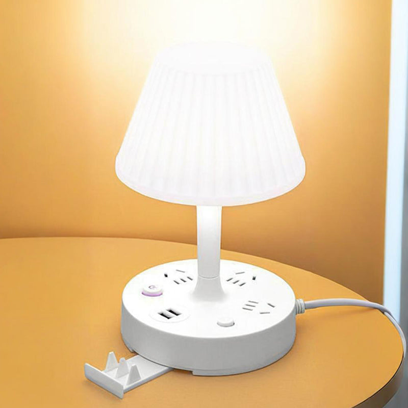 ✨✨Namizna svetilka z USB-priključkom in vtičem za napajanje
