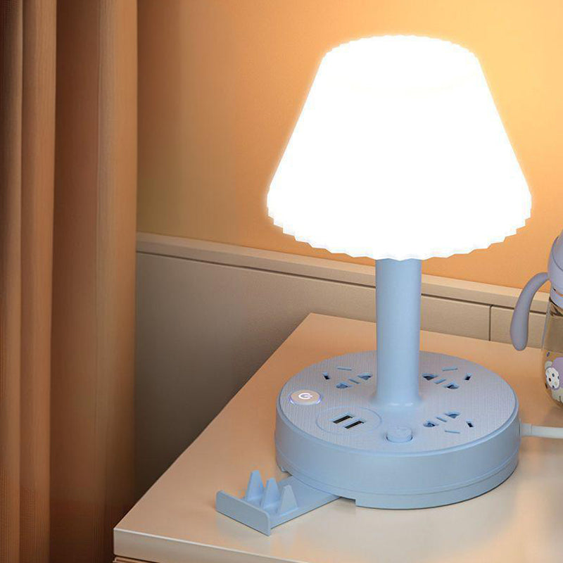 ✨✨Namizna svetilka z USB-priključkom in vtičem za napajanje