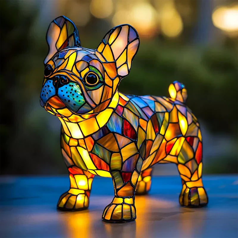 LED lučka v obliki živalske figure v kontrastnih barvah
