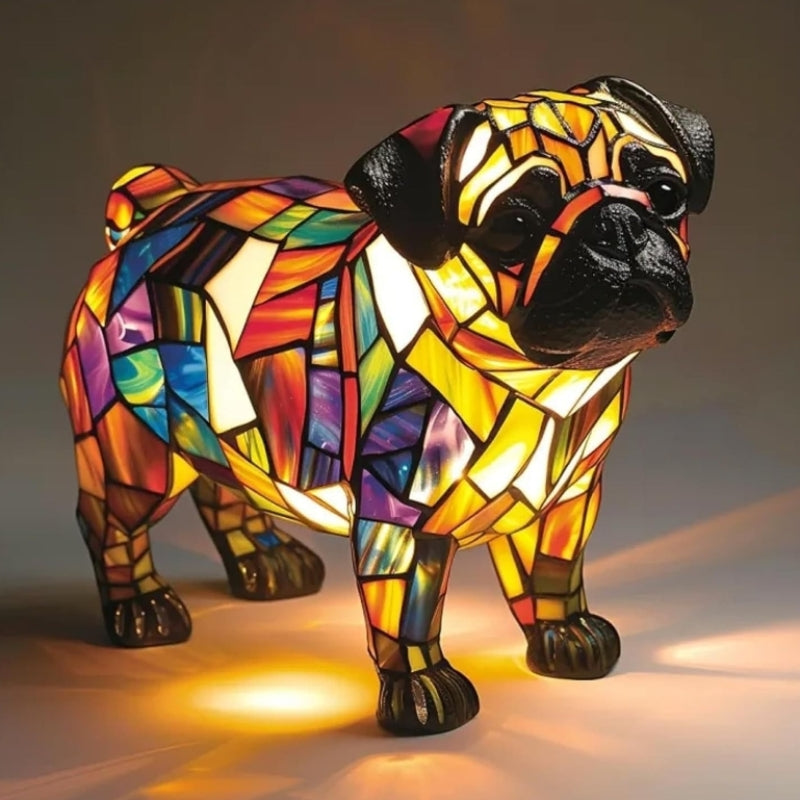 LED lučka v obliki živalske figure v kontrastnih barvah