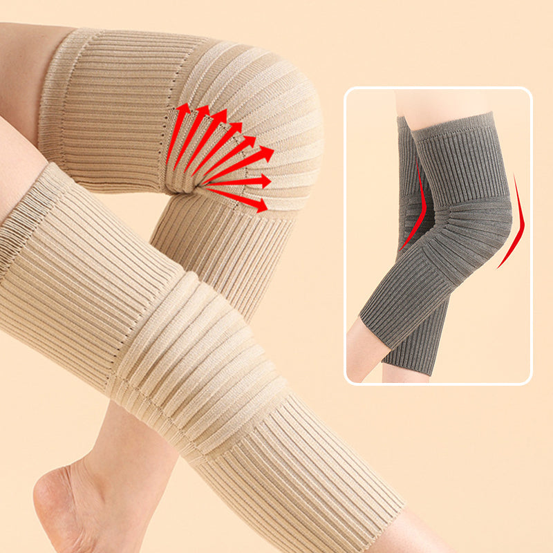 🧶 Pousbo® плетени наколенници от мека прежда | Подходящи за вкъщи, спорт и всекидневна употреба