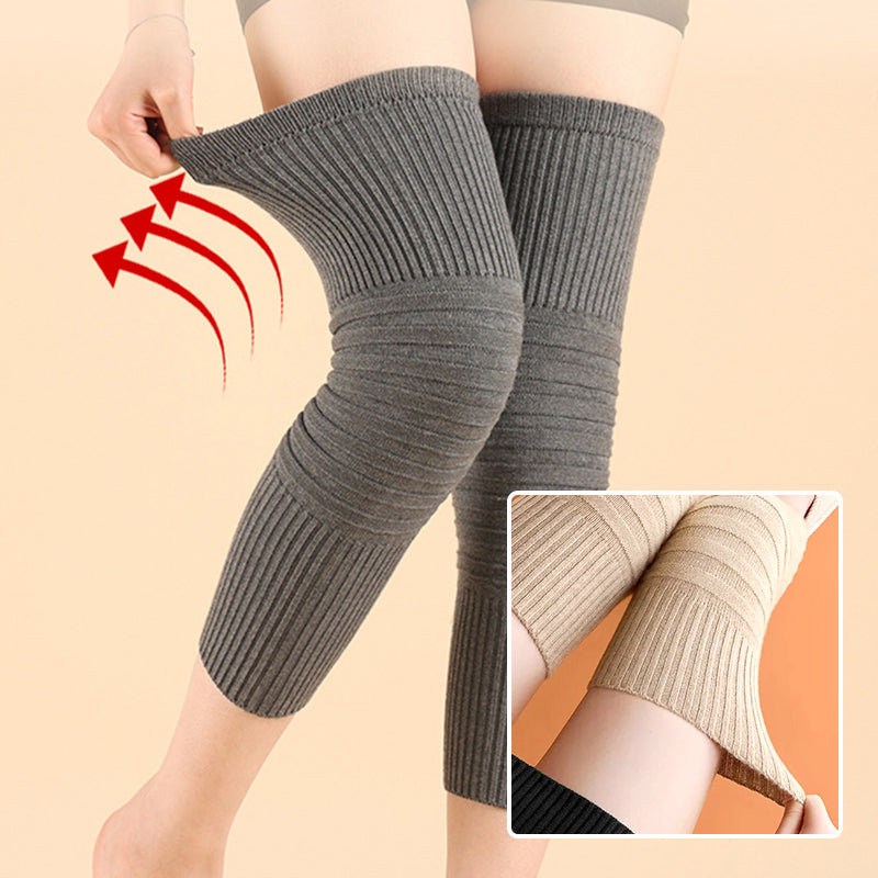 🧶 Pousbo® плетени наколенници от мека прежда | Подходящи за вкъщи, спорт и всекидневна употреба